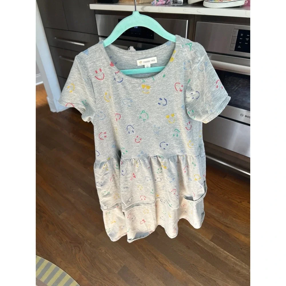 Tucker & Tate rainbow smiley faces dress girls 7‎
